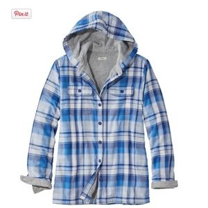 LL Bean fleece lined flannel shirt